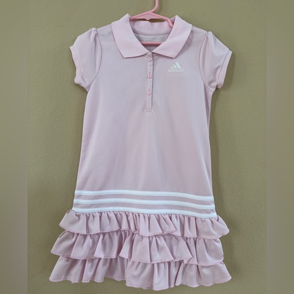 Adidas Light Pink Polo Shirt - Picture 1 of 3